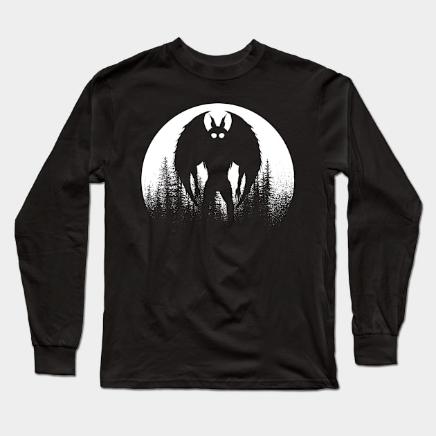 Mothman Long Sleeve T-Shirt by Tesszero